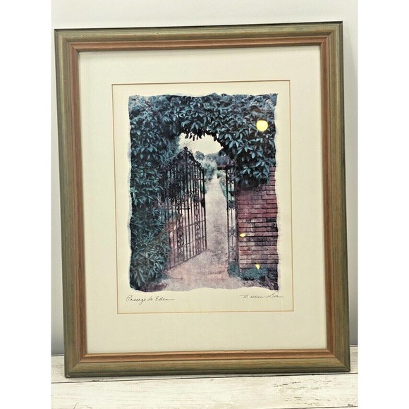 Maureen Love PASSAGE To EDEN Signed And Framed 22.5X18” Lithograph ART - Picture 9 of 12